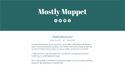 Desktop Screenshot of mostlymuppet.com