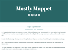 Tablet Screenshot of mostlymuppet.com